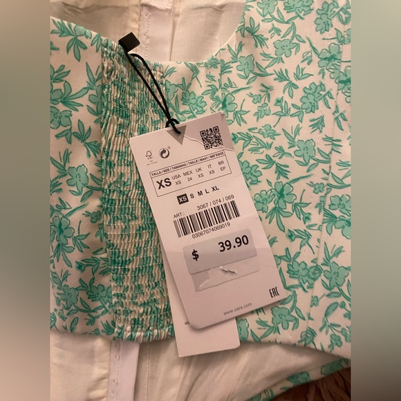 🚫SOLD🚫NWT ZARA poplin corset top sz XS - Picture 15 of 16